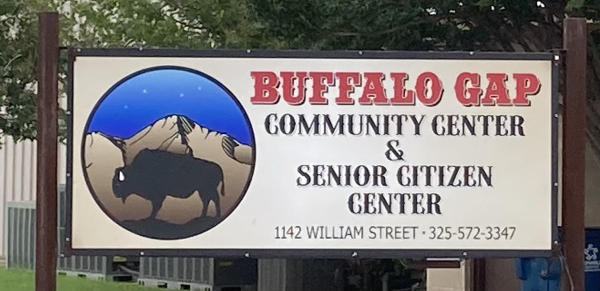 Community center sign